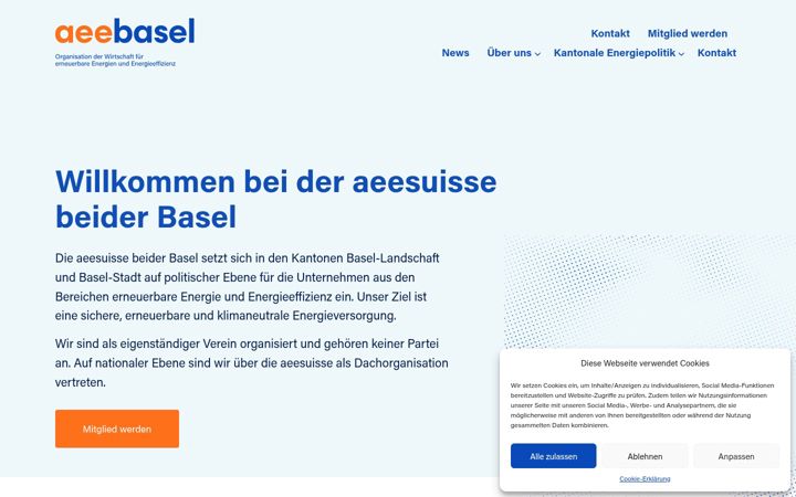 Snimka zaslona za aeebasel.ch