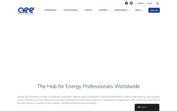 Screenshot of aeecenter.org