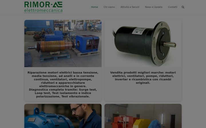 Screenshot of aeelettromeccanica.com