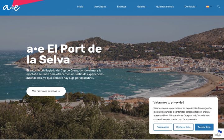 Screenshot of aeelportdelaselva.com