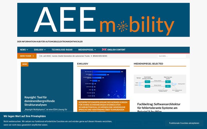 Screenshot of aeemobility.de