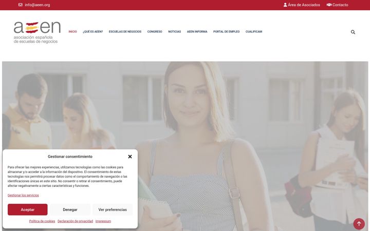 Screenshot of aeen.org