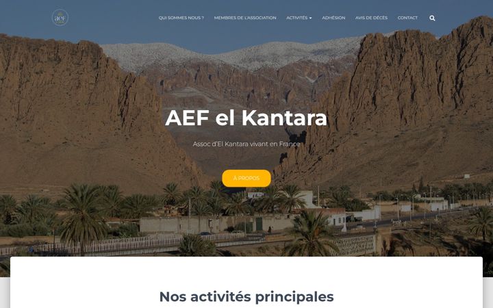 Zrzut ekranu aef-elkantara.fr