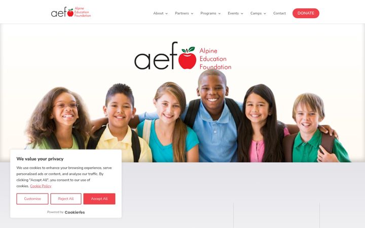 Zrzut ekranu aef4kids.org