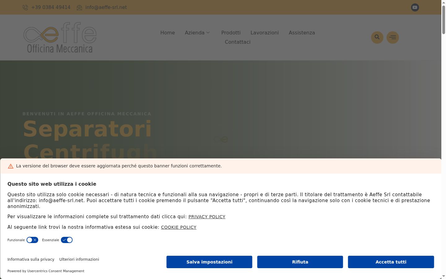 Zrzut ekranu banera zgody wyświetlanego przed jakąkolwiek interakcją