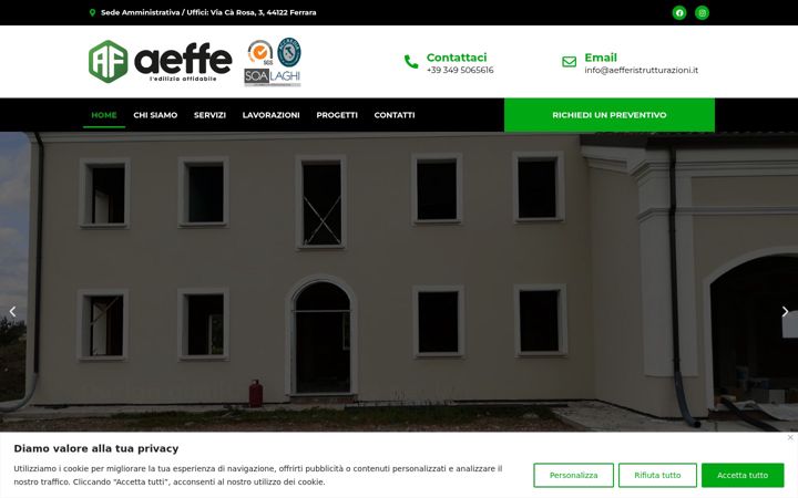 Zrzut ekranu aefferistrutturazioni.it