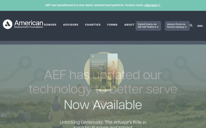 Screenshot of aefonline.org