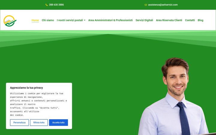 Screenshot of aefservizi.com
