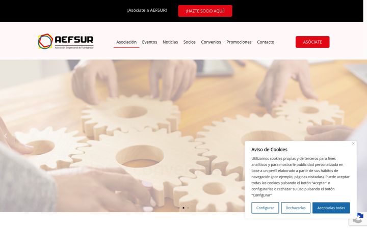Screenshot of aefsur.org
