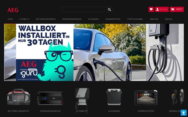 Screenshot ta' aeg-automotive.com