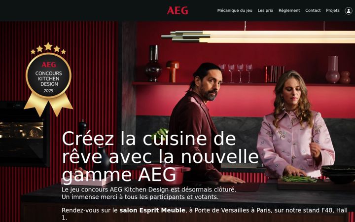 Snímek obrazovky aeg-concours.fr