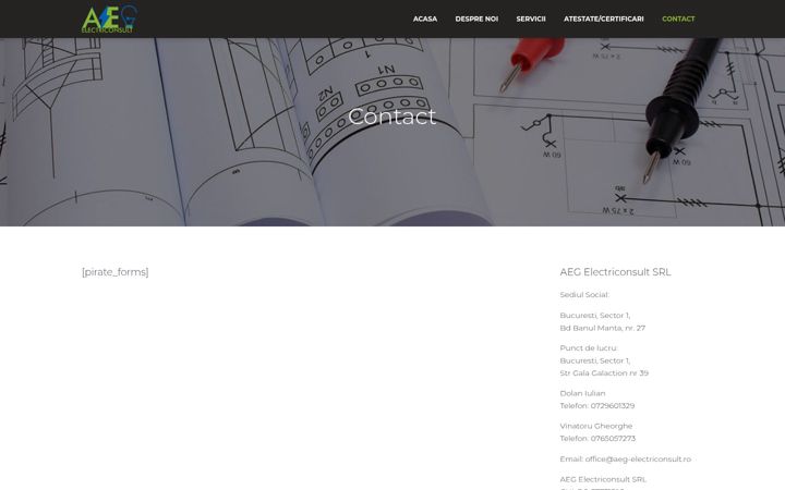 Screenshot of aeg-electriconsult.ro