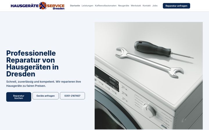 Snímek obrazovky aeg-shop-dresden.de