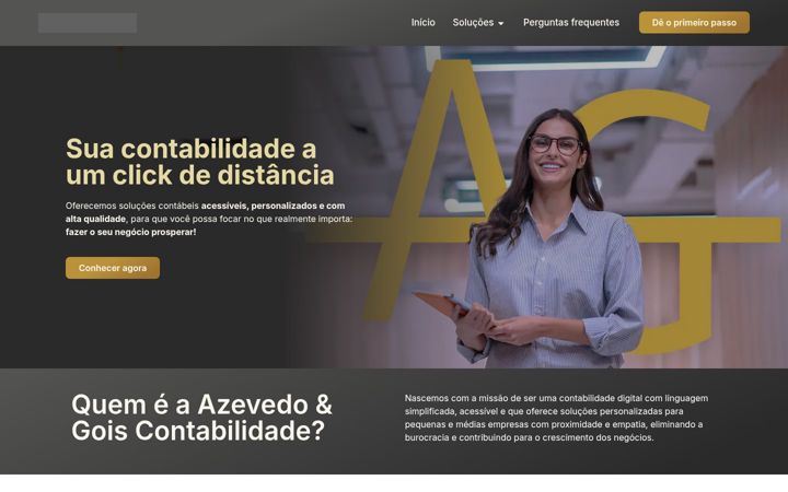 Zrzut ekranu aegcontabilidade.com.br