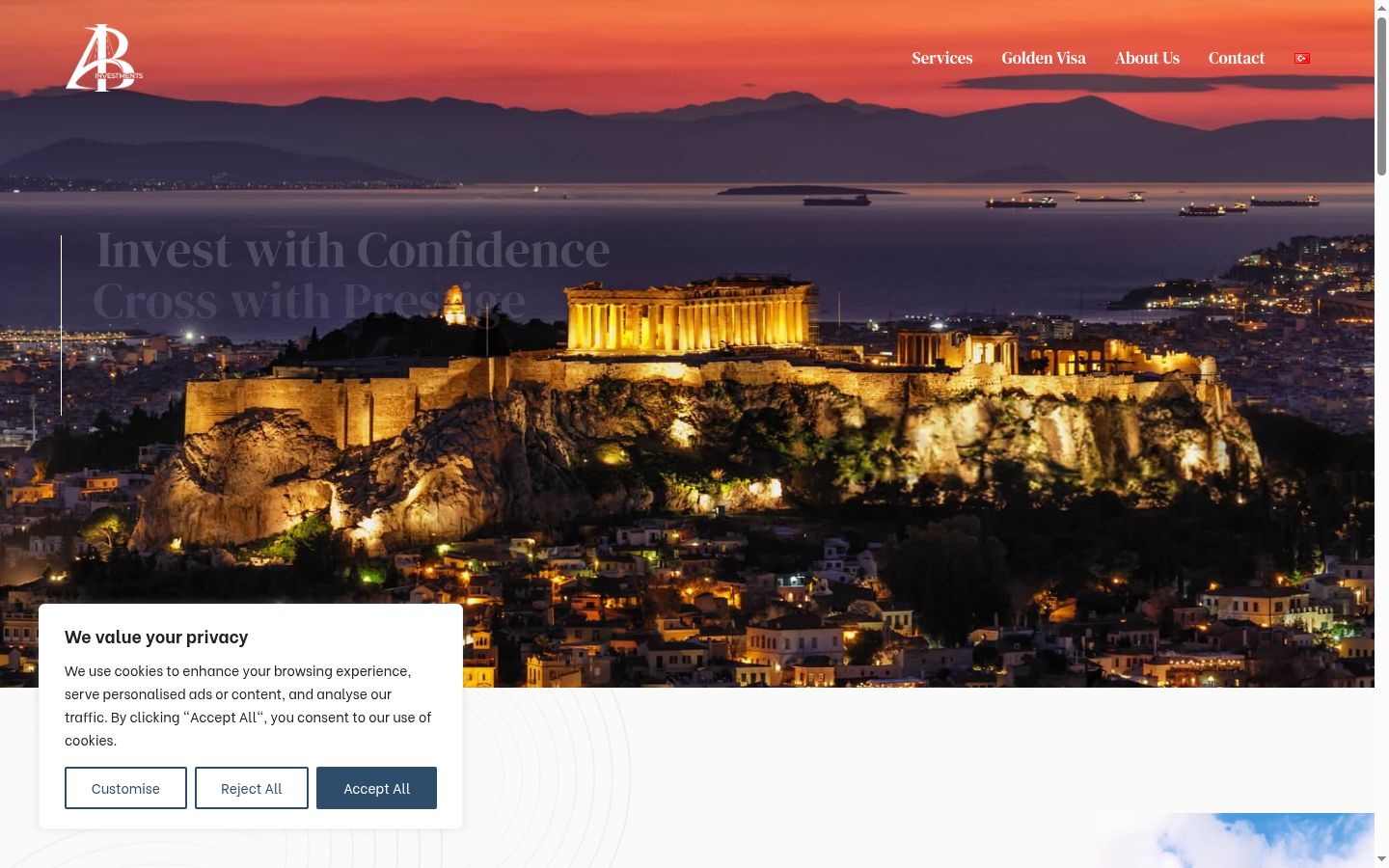 Screenshot tal-banner tal-kunsens muri qabel kwalunkwe interazzjoni