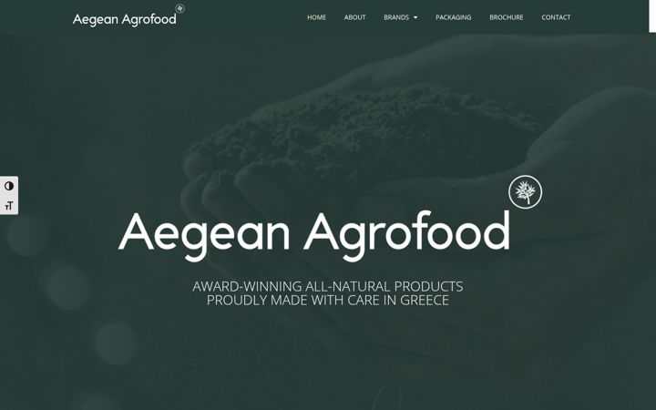 Zrzut ekranu aegeanagrofood.com