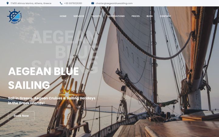 Zrzut ekranu aegeanbluesailing.com