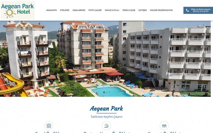 Screenshot of aegeanpark.com