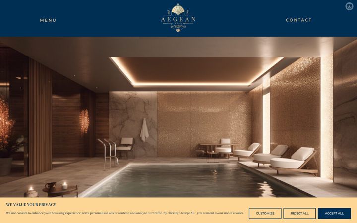 Screenshot of aegeanspas.co.uk