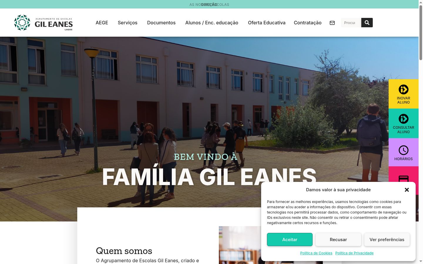 Ekrānuzņēmums ar piekrišanas baneri, kas tika rādīts pirms jebkādas mijiedarbības