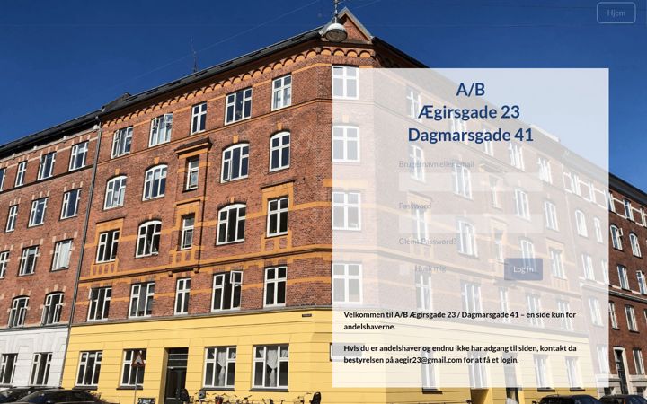 Screenshot of aegirdagmar.dk