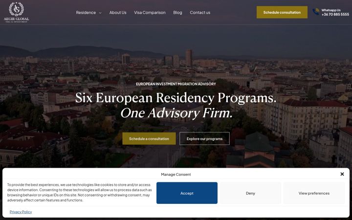Zrzut ekranu aegirglobal.com