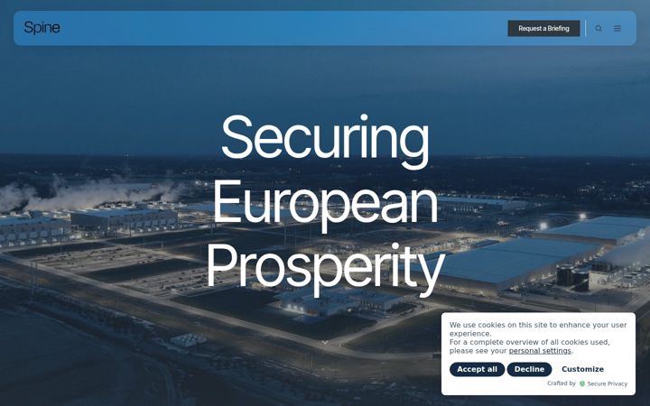 Skærmbillede af aegiron.eu