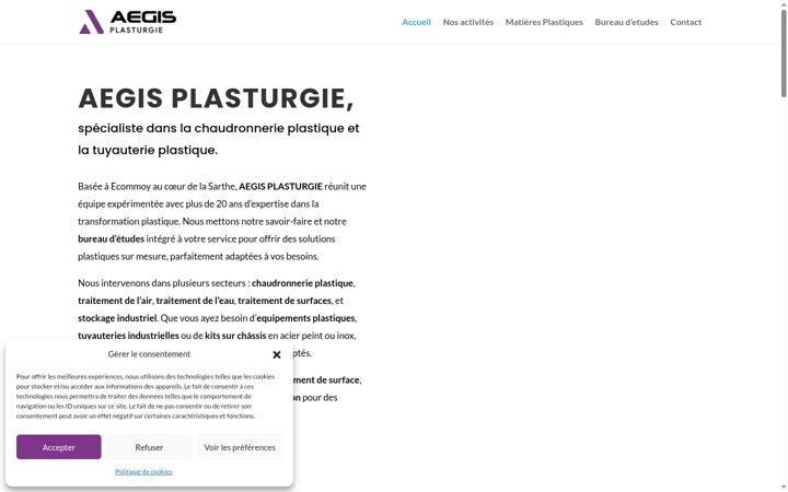 Screenshot ta' aegis-plasturgie.com