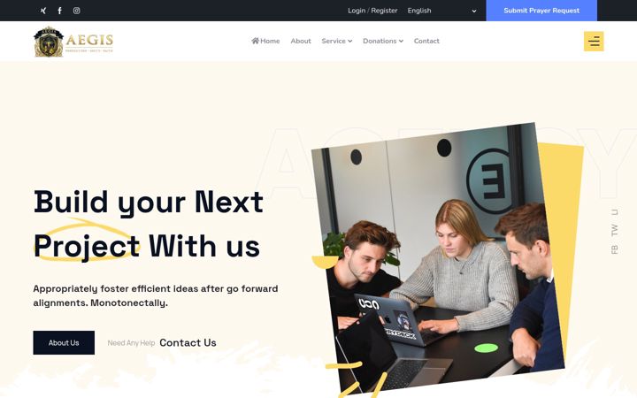 Screenshot of aegis.ng