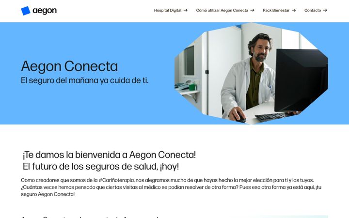 Ekrano kopija aegonconecta.es