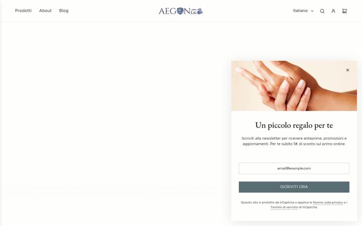 Screenshot of aegonlife.it