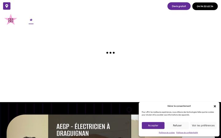 Ekrano kopija aegp-electricite.com