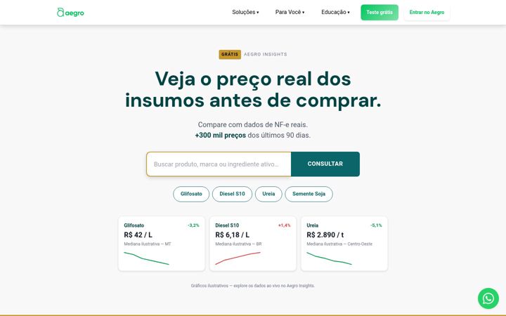Screenshot of aegro.com.br