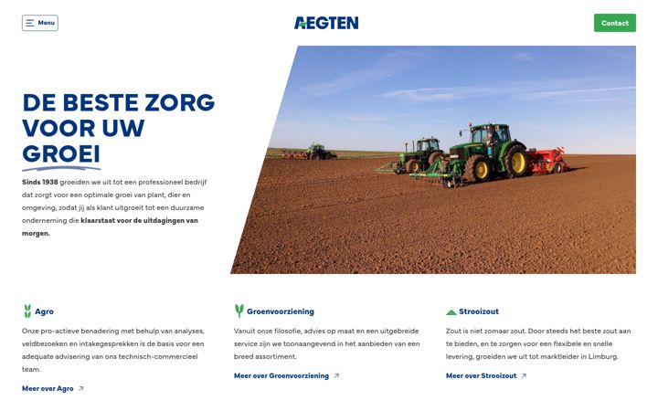 Screenshot of aegten.be