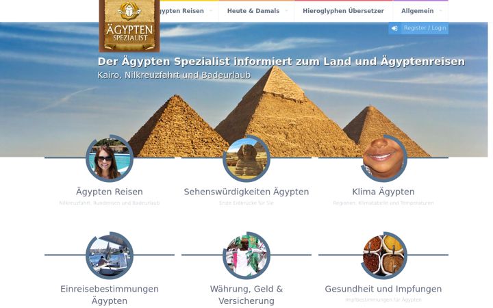 Screenshot of aegypten-spezialist.de