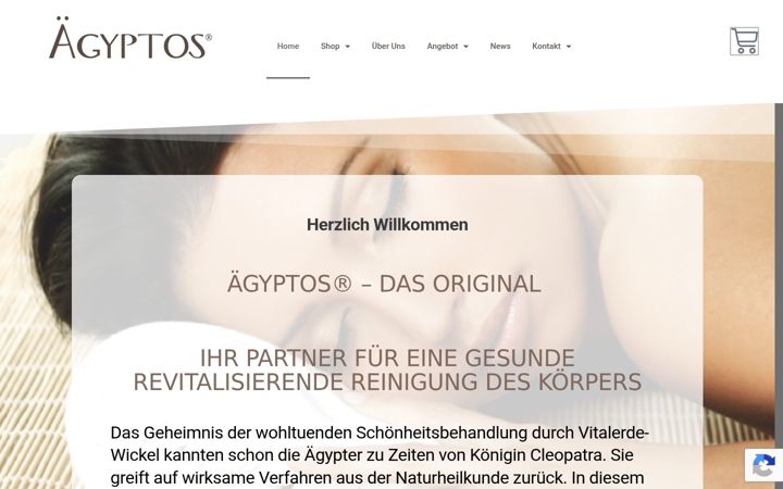 Screenshot of aegyptos.ch