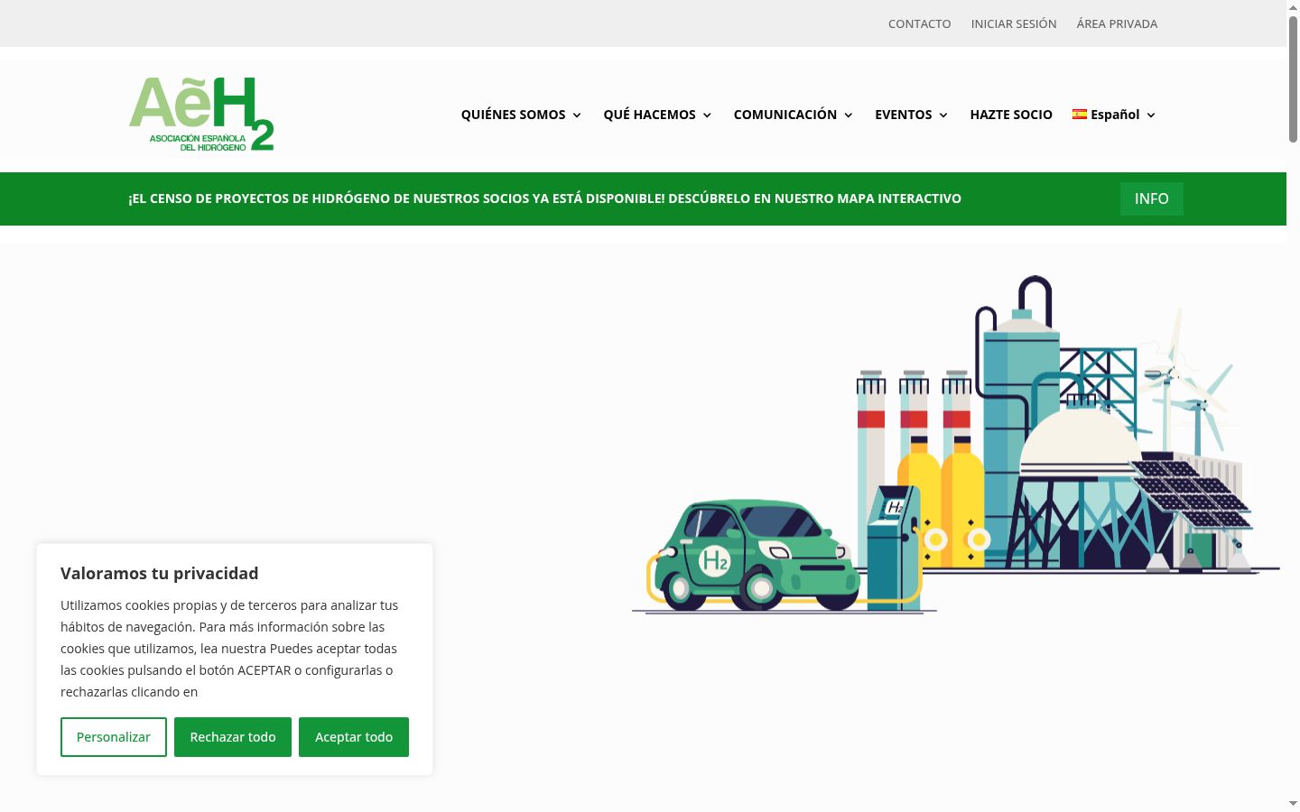 Sutikimo reklamjuostės, rodytos prieš bet kokią sąveiką, ekrano kopija
