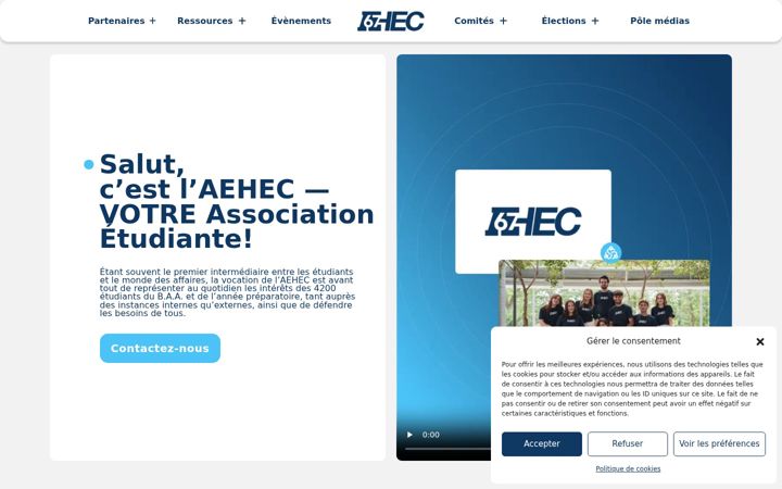 Screenshot of aehec.ca