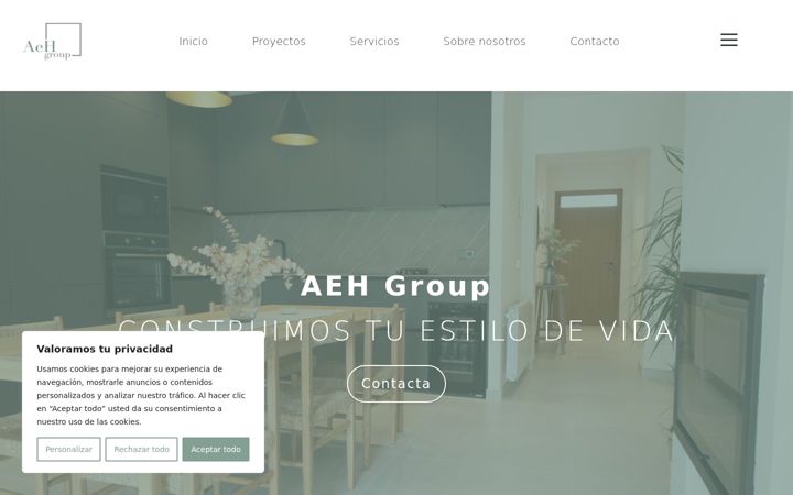 Snímek obrazovky aehgroup.es