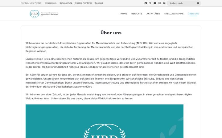 Screenshot ta' aehrd.org