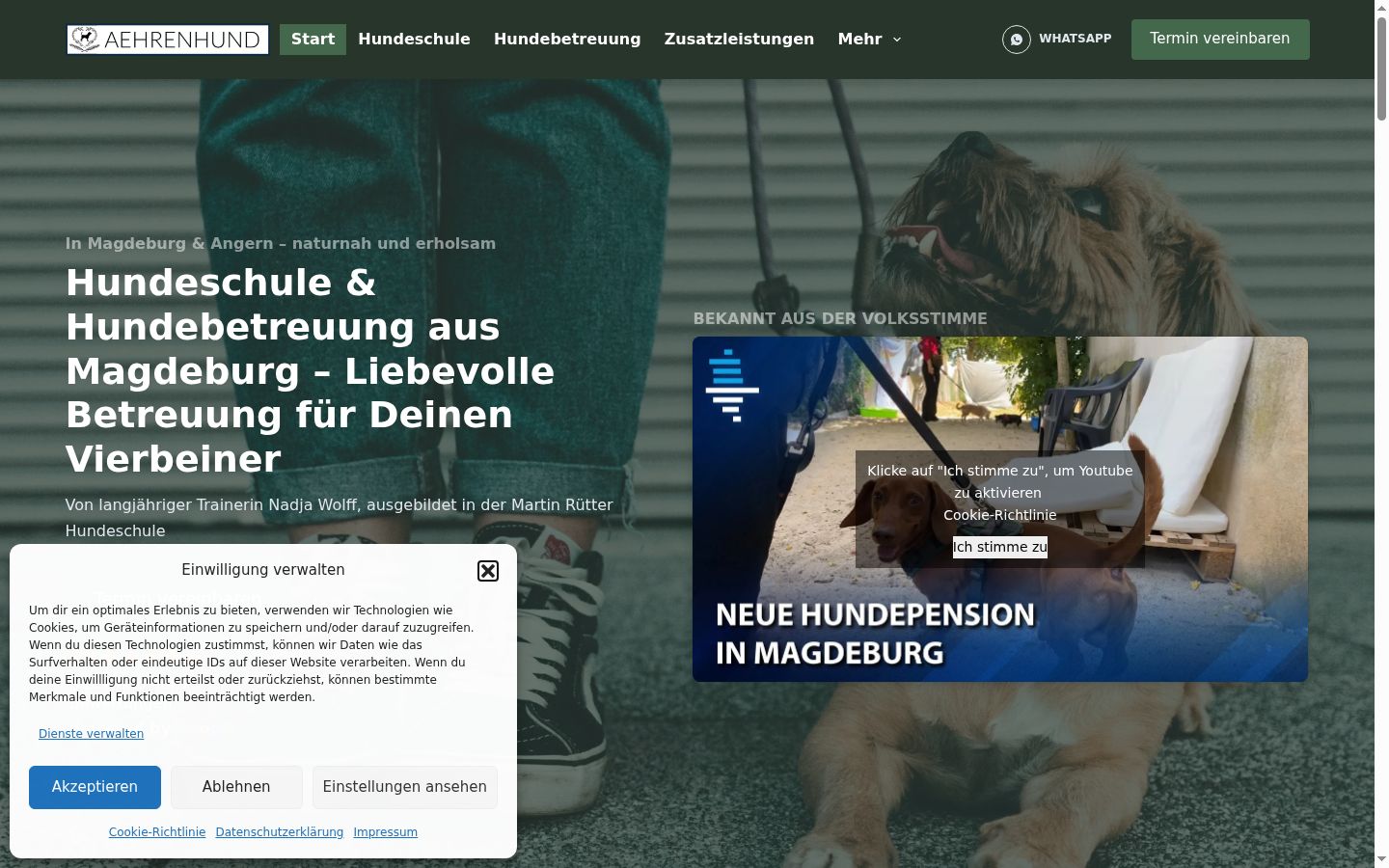 Screenshot tal-banner tal-kunsens muri qabel kwalunkwe interazzjoni