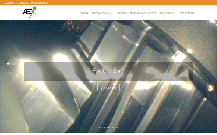Screenshot of aehz.fr
