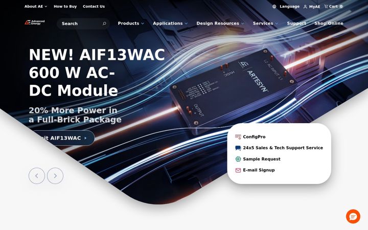 Screenshot of aei.com