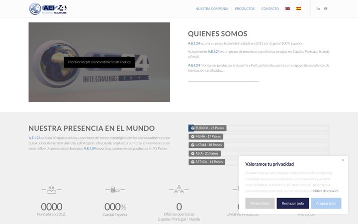 Captură de ecran a aei24.com