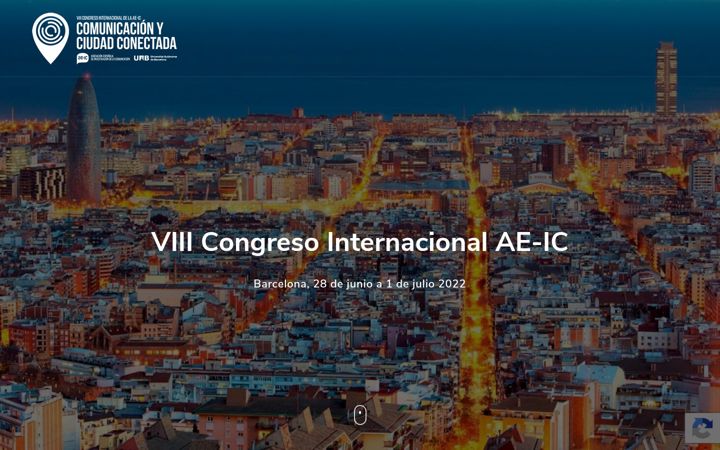 Screenshot ta' aeicbarcelona22.org