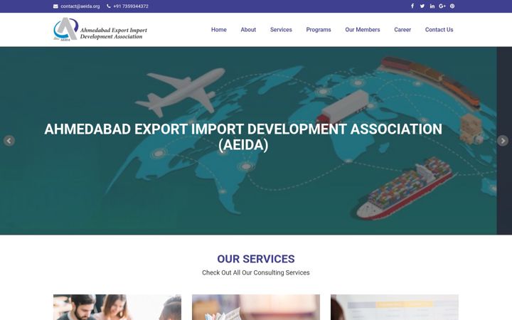 Screenshot of aeida.org