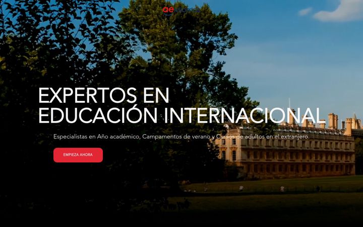 Screenshot of aeidiomas.com