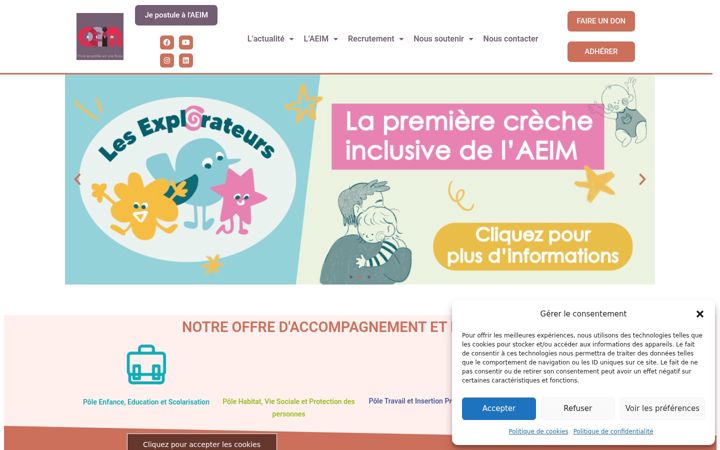 Screenshot di aeim.eu