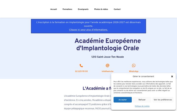 Screenshot of aeio.be