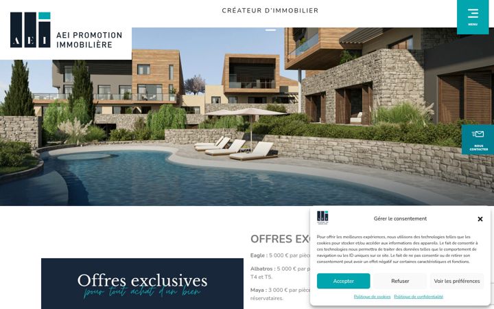 Screenshot of aeipromotion.com